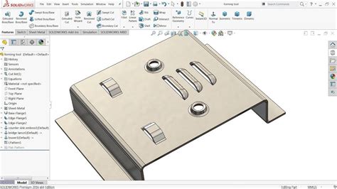 solidworks sheet metal forming